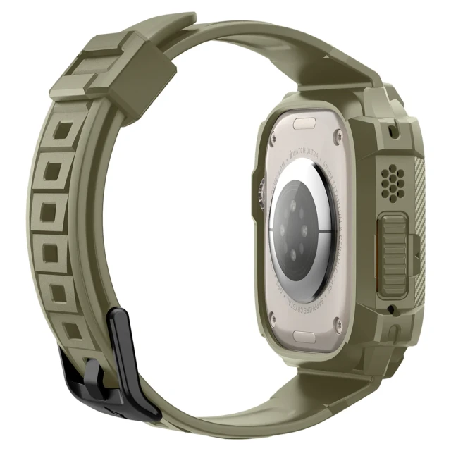 Чохол-ремінець Spigen Rugged Armor Pro для Apple Watch Ultra 49 mm Vintage Khaki (ACS05915)