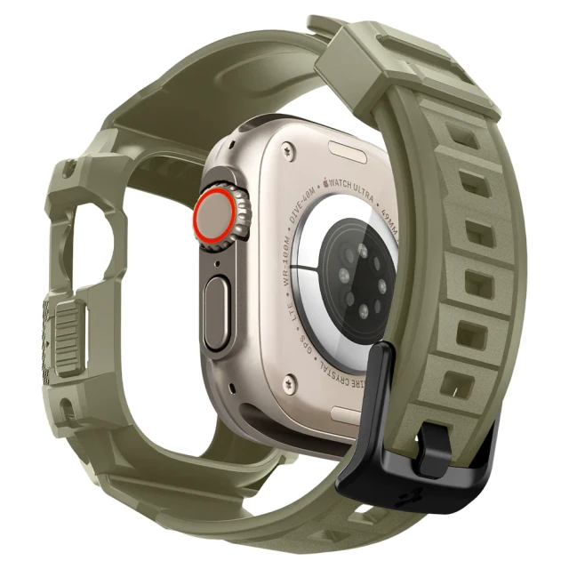 Чохол-ремінець Spigen Rugged Armor Pro для Apple Watch Ultra 49 mm Vintage Khaki (ACS05915)