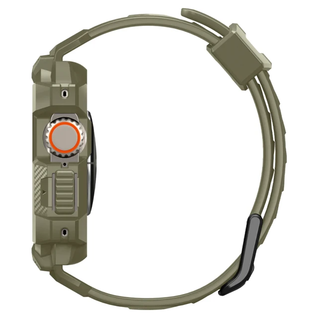 Чохол-ремінець Spigen Rugged Armor Pro для Apple Watch Ultra 49 mm Vintage Khaki (ACS05915)
