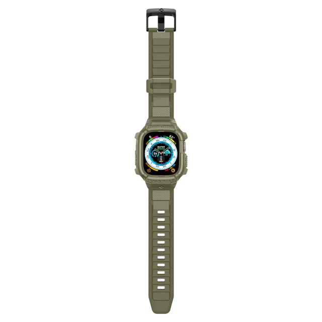 Чохол-ремінець Spigen Rugged Armor Pro для Apple Watch Ultra 49 mm Vintage Khaki (ACS05915)