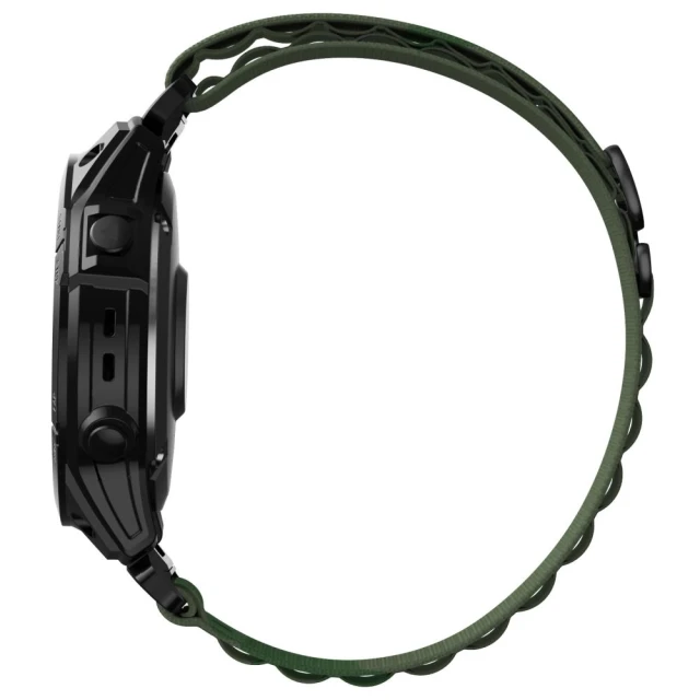Ремінець Tech-Protect Nylon Pro для Garmin Fenix 5 | 6 | 6 Pro | 7 Military Green (9319456607734)