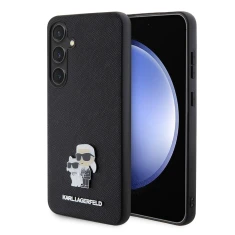 Чохол Karl Lagerfeld Saffiano Karl & Choupette Metal Pin для Samsung Galaxy S24 Plus (S926) Black (KLHCS24MPSAKCMPK)