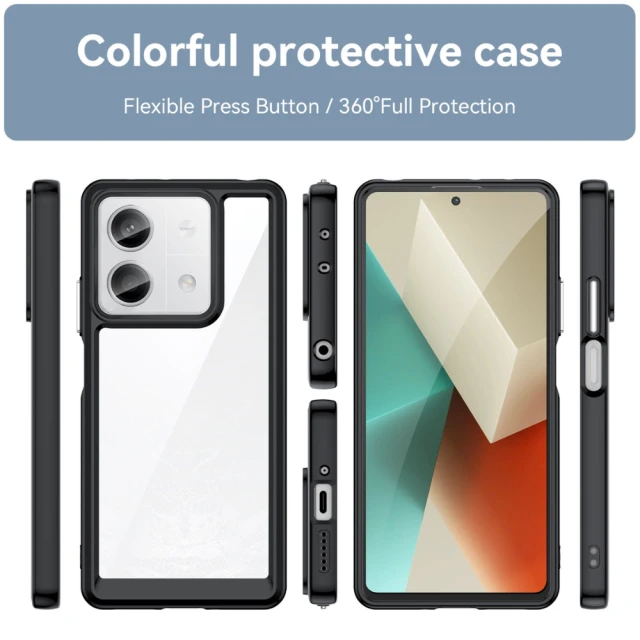 Чохол Hurtel Outer Space Case для Xiaomi Redmi Note 13 Pro Plus Black (Outer Space Redmi Note 13 Pro+ - Black)