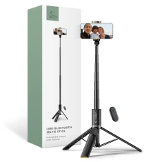 Універсальний штатив Tech-Protect L08S Bluetooth Selfie Stick Tripod Black (5906302308286)