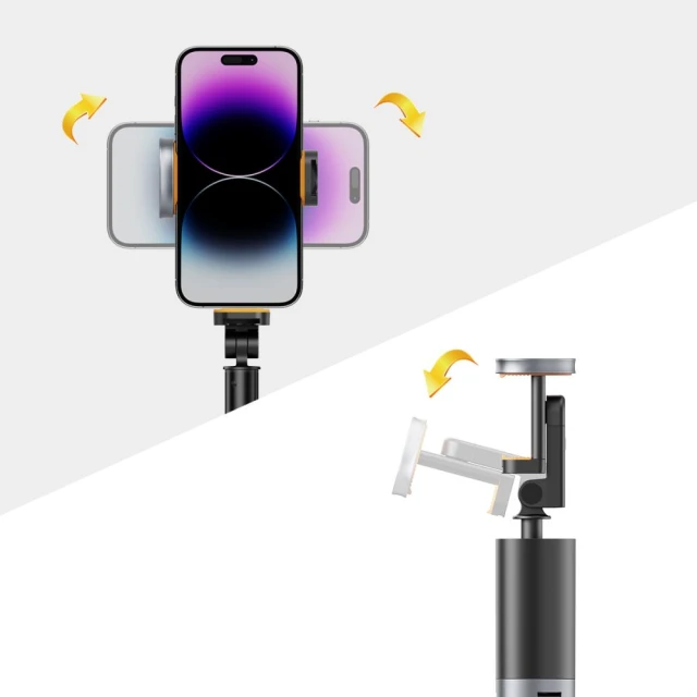 Универсальный штатив Tech-Protect L08S Bluetooth Selfie Stick Tripod Black (5906302308286)