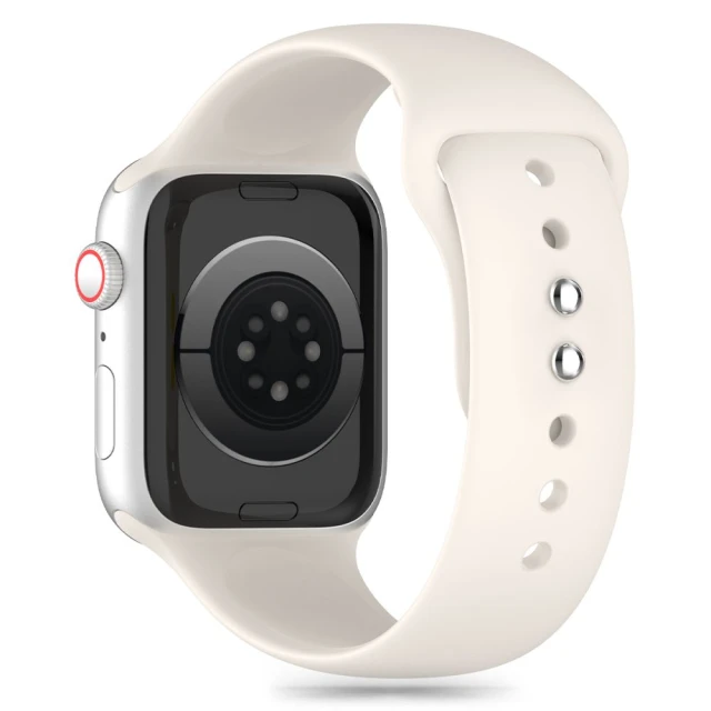 Ремінець Tech-Protect Silicone для Apple Watch 42 (10 series) | 41 | 40 | 38 mm Starlight (5906302310159)