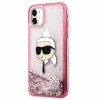 Чехол Karl Lagerfeld Glitter Karl Head для iPhone 11 | XR Pink (KLHCN61LNKHCP)