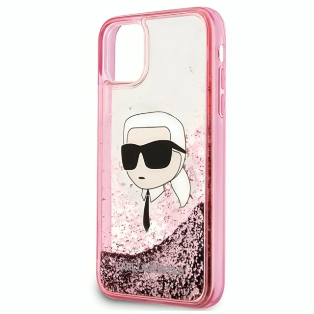 Чехол Karl Lagerfeld Glitter Karl Head для iPhone 11 | XR Pink (KLHCN61LNKHCP)
