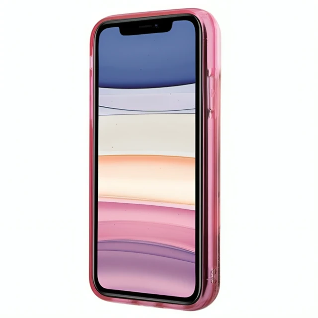 Чехол Karl Lagerfeld Glitter Karl Head для iPhone 11 | XR Pink (KLHCN61LNKHCP)