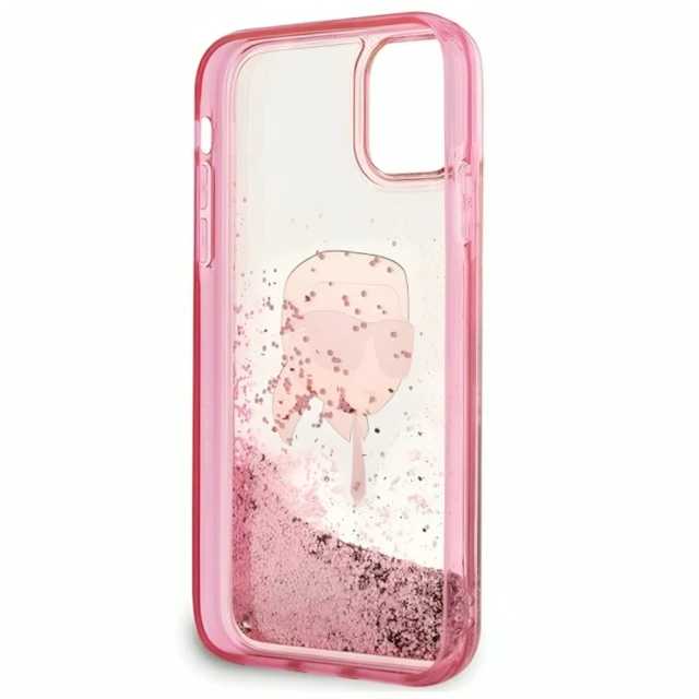 Чехол Karl Lagerfeld Glitter Karl Head для iPhone 11 | XR Pink (KLHCN61LNKHCP)