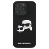 Чохол Karl Lagerfeld Silicone Karl & Choupette Head для iPhone 16 Pro Black with MagSafe (KLHMP16LSKCHPPLK)