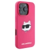 Чохол Karl Lagerfeld Silicone Choupette Head для iPhone 16 Pro Fuschia with MagSafe (KLHMP16LSCHPPLF)