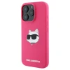 Чохол Karl Lagerfeld Silicone Choupette Head для iPhone 16 Pro Fuschia with MagSafe (KLHMP16LSCHPPLF)