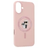 Чохол Karl Lagerfeld Silicone Karl & Choupette Ring для iPhone 16 Plus Pink with MagSafe (KLHMP16MSCMKCRHP)
