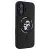 Чохол Karl Lagerfeld Silicone Karl & Choupette Ring для iPhone 16 Black with MagSafe (KLHMP16SSCMKCRHK)