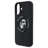 Чохол Karl Lagerfeld Silicone Karl & Choupette Ring для iPhone 16 Black with MagSafe (KLHMP16SSCMKCRHK)