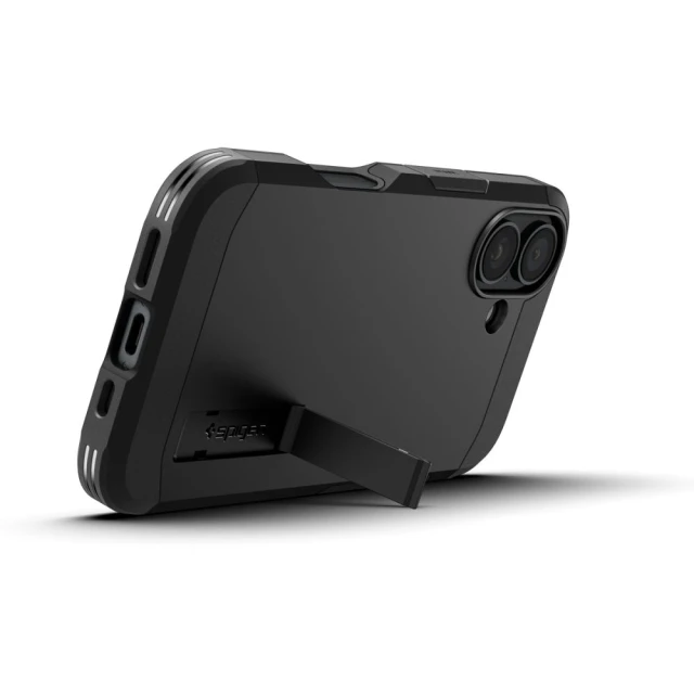 Чехол Spigen Tough Armor для iPhone 16 Plus Black with MagSafe (ACS08085)