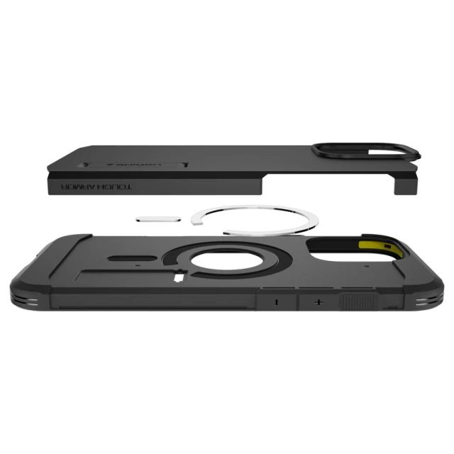Чохол Spigen Tough Armor для iPhone 16 Pro Black with MagSafe (ACS08146)