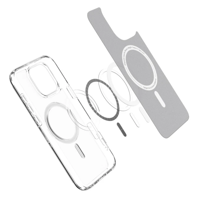 Чохол Spigen Ultra Hybrid для iPhone 16 Pro Max Frost Clear with MagSafe (ACS08002)