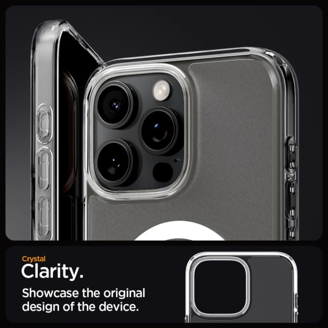 Чохол Spigen Ultra Hybrid для iPhone 16 Pro Max Frost Clear with MagSafe (ACS08002)