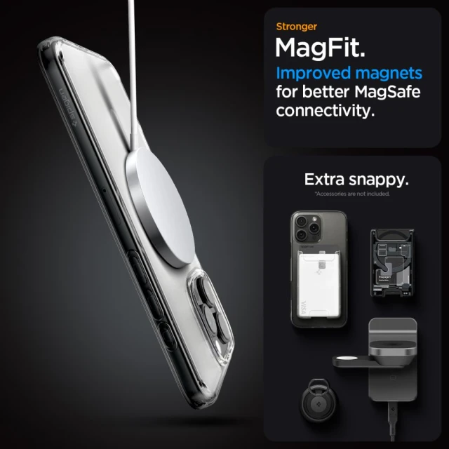 Чохол Spigen Ultra Hybrid для iPhone 16 Pro Max Frost Clear with MagSafe (ACS08002)