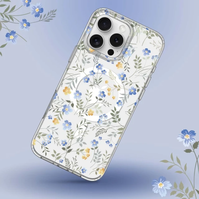 Чохол Tech-Protect Magmood для iPhone 16 Pro Spring Flowers with MagSafe (5906302311521)