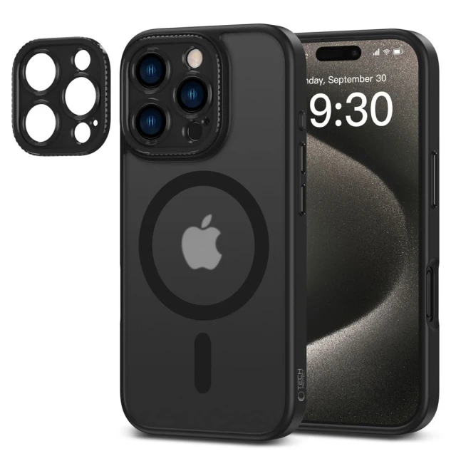 Чохол Tech-Protect MagCam для iPhone 16 Pro Matte Black with MagSafe (5906302311682)