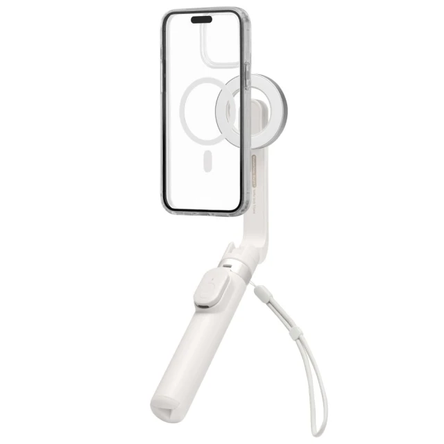 Універсальний штатив Spigen S571W Bluetooth Selfie Stick Tripod Dune Beige with MagSafe (AMP07657)