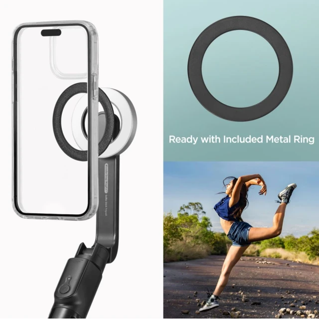 Универсальный штатив Spigen S580W Bluetooth Selfie Stick Long Tripod Black with MagSafe (AMP07659)