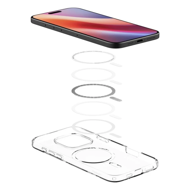 Чохол Spigen Liquid Crystal для iPhone 16 Pro Max Clear with MagSafe (ACS08387)