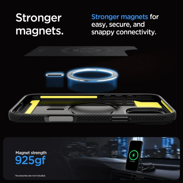 Чохол Spigen Rugged Armor для iPhone 16 Pro Max Matte Black with MagSafe (ACS07986)