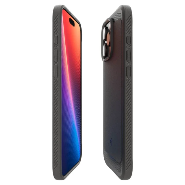 Чохол Spigen Rugged Armor для iPhone 16 Pro Max Matte Black with MagSafe (ACS07986)