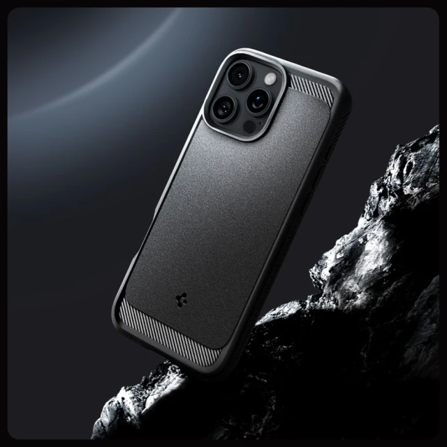 Чохол Spigen Rugged Armor для iPhone 16 Pro Max Matte Black with MagSafe (ACS07986)