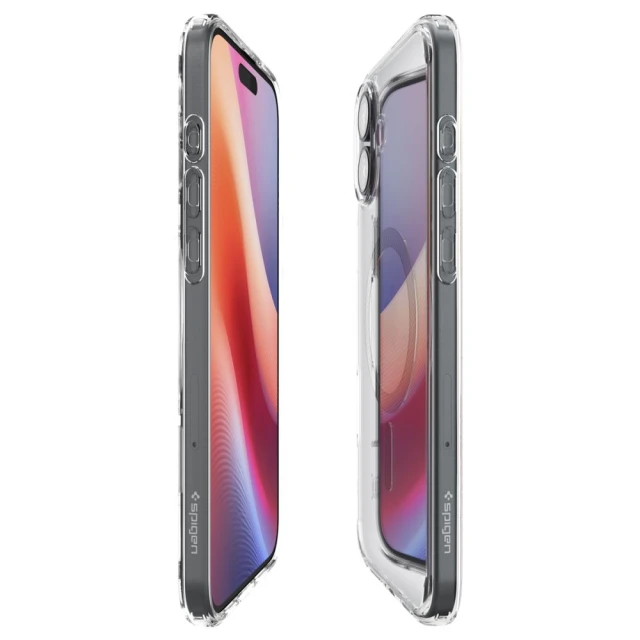 Чохол Spigen Ultra Hybrid для iPhone 16 Carbon Fiber with MagSafe (ACS08207)