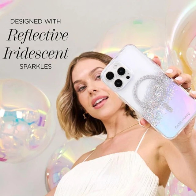 Чохол Case-Mate Karat для iPhone 16 Pro Max Holographic Soap Bubble with MagSafe (CM054718)