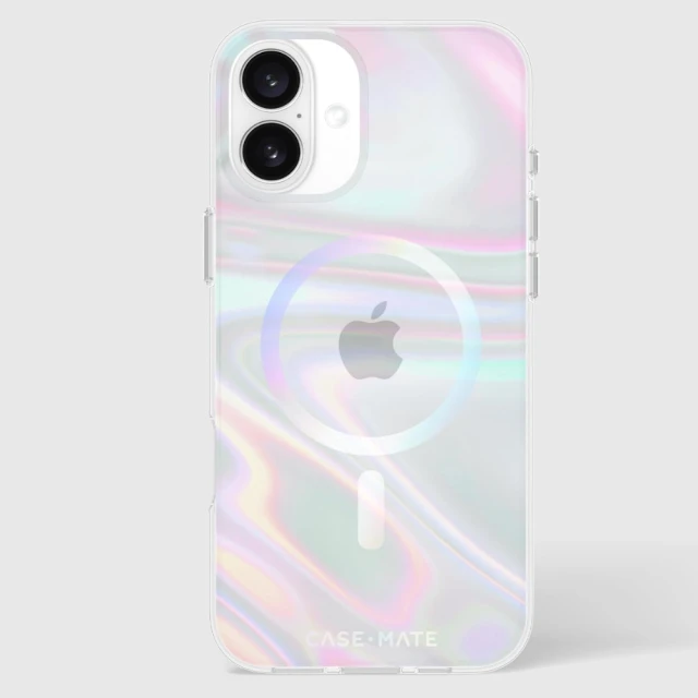 Чохол Case-Mate Soap Bubble для iPhone 16 Plus Iridescent with MagSafe (CM054372)