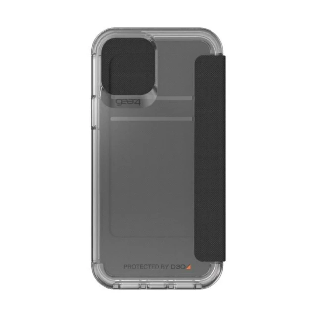 Чохол Gear4 D3O Wembley Flip Wallet для iPhone 12 / 12 Pro Clear (42173)