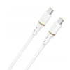 Кабель Dudao L25C USB-C - USB-C силіконовий 60W 1m White (L25C)