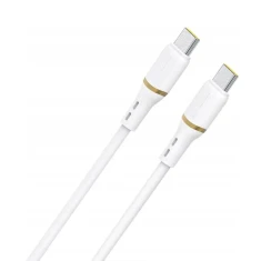 Кабель Dudao L25C USB-C - USB-C силіконовий 60W 1m White (L25C)
