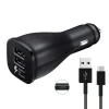 Автомобільний зарядний пристрій Samsung EP-LN920BB 2xUSB + microUSB Fast Charging (EP-LN920BBEGWW)