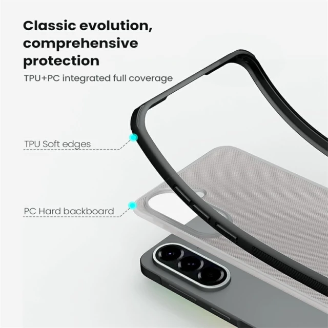 Чохол Nillkin Super Frosted Shield Pro для Samsung Galaxy A57 5G напівпрозоро-чорний (6902048309180)