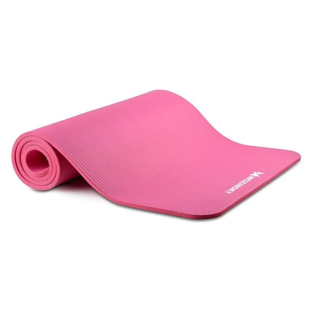 Нековзний килимок для тренувань Wozinsky 181 cm x 63 cm x 1 cm Pink (5907769300417)