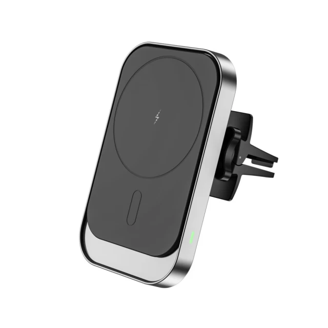 Автотримач з функцією бездротової зарядки Tech-Protect CW19 Magnetic Vent Car Mount Black with MagSafe