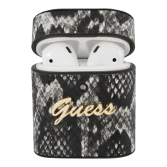 Чохол для навушників Guess Python для AirPods Black (GUACA2PUSNSMLBK)