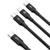 Кабель Baseus Rapid Series USB-C to M+L+C 20W 1.5m Black (CAMLT-SC01)