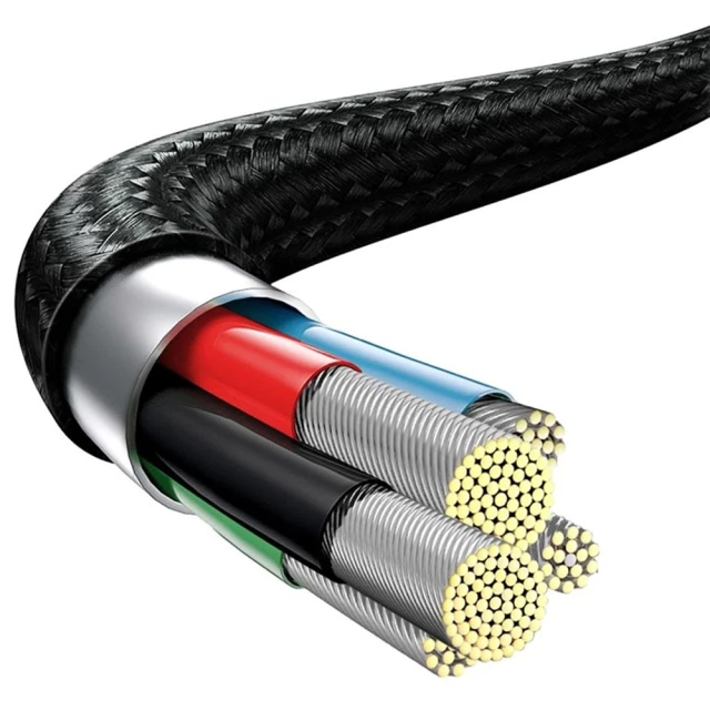Кабель Baseus Rapid Series USB-C to M+L+C 20W 1.5m Black (CAMLT-SC01)