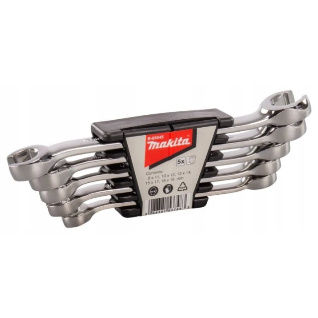 Набор ключей рожково-накидных Makita 5 шт 9-18 мм (088381537483)