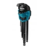 Набір ключів шестигранних Makita 1,5-10 мм з кулькою 9 шт (088381537834)