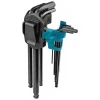 Набір ключів шестигранних Makita 1,5-10 мм з кулькою 9 шт (088381537834)