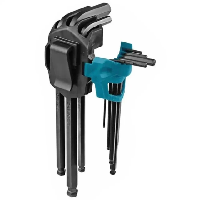Набір ключів шестигранних Makita 1,5-10 мм з кулькою 9 шт (088381537834)